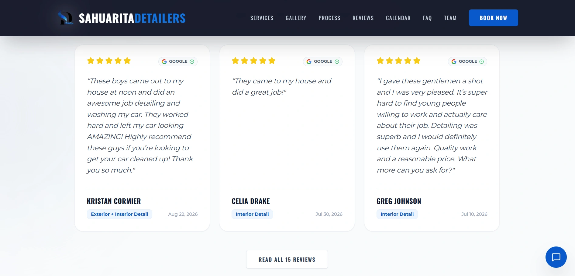 5-star Google Reviews